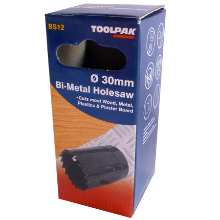 Holesaw Bi- Metal 30mm Toolpak 